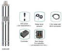 4" Solar DC Submersible Pump - G4R-2D/500