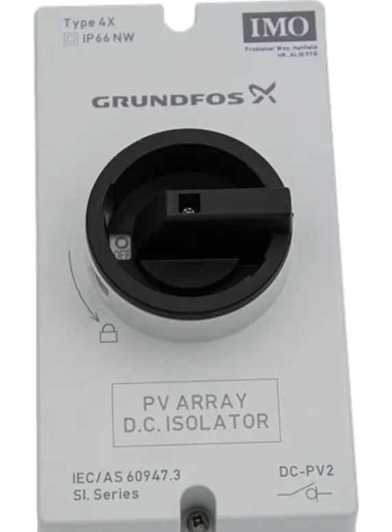 Grundfos IO 50 SQFlex Switch box suitable for Solar Pumps