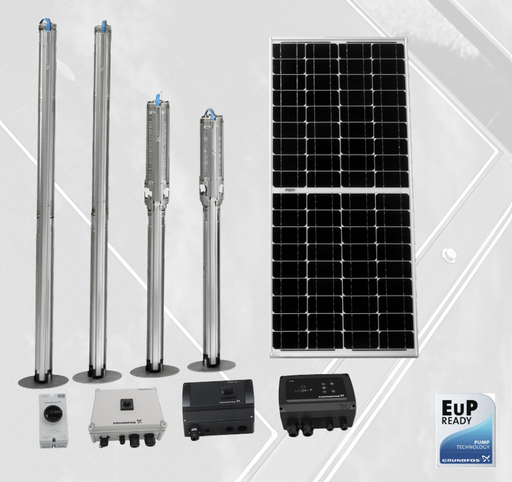 4"Grundfos SQF 5A-7N 1 1/4"Solar Borehole Submersible Pump-Helical rotor