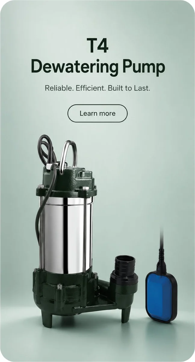 T4 Dewatering Pump — reliable, efficient, built to last